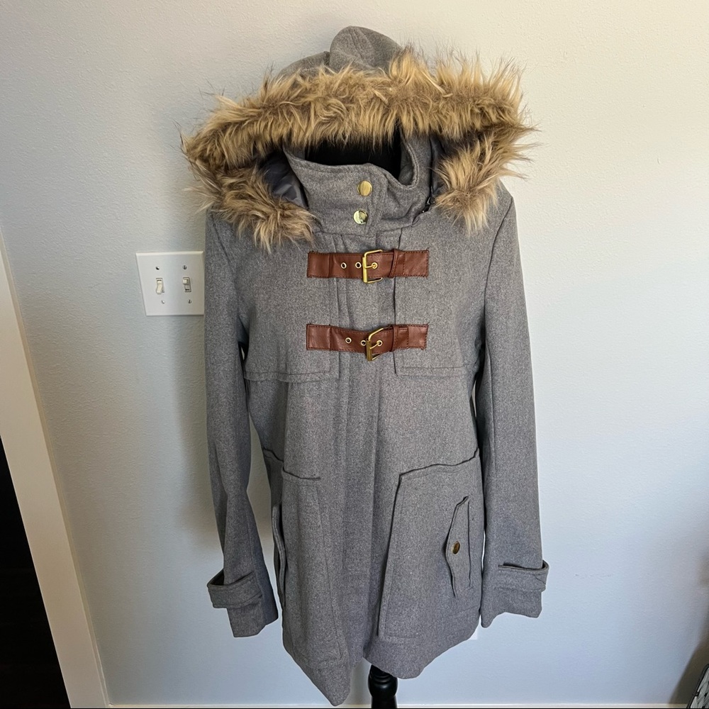 Gray coat